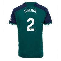 Camiseta Arsenal William Saliba #2 Tercera Equipación Replica 2023-24 mangas cortas